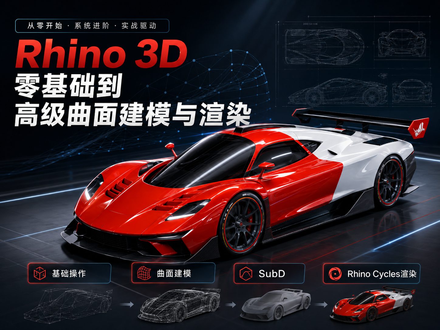 Rhino 3D零基础到高级曲面建模与渲染-CG Tuto