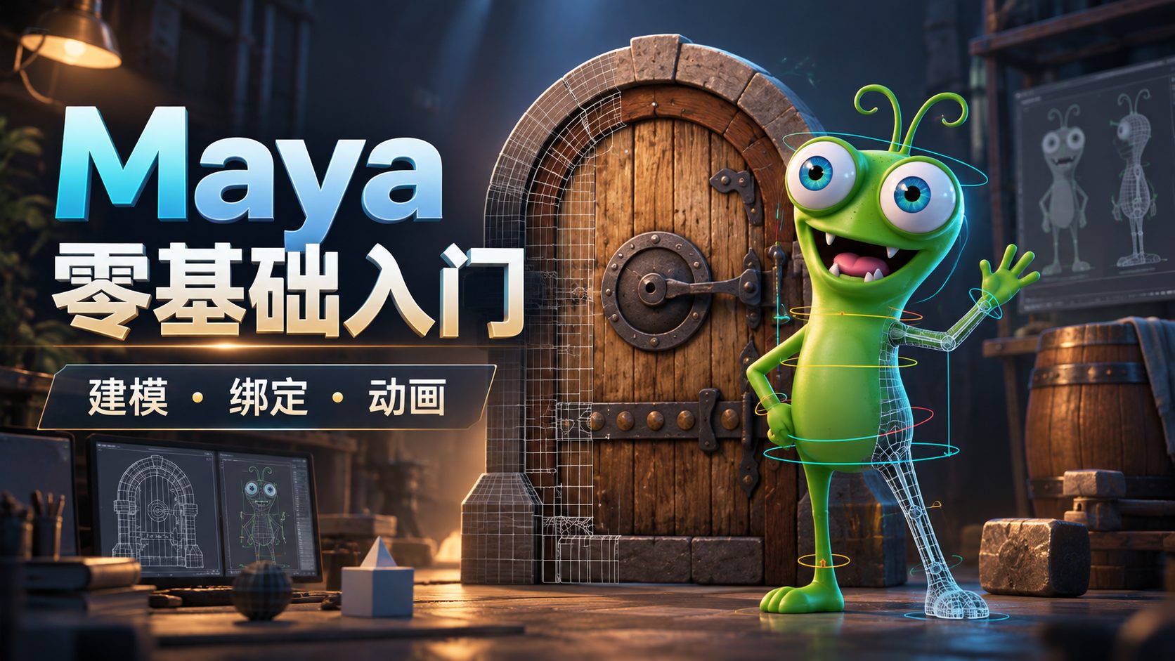Maya 零基础入门：建模、绑定与动画-CG Tuto