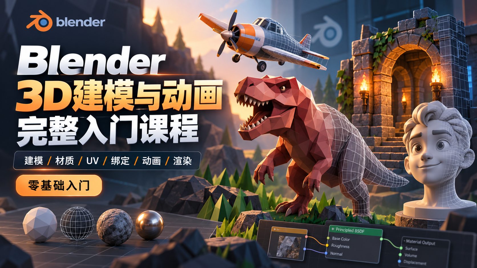 Blender 3D建模与动画完整入门课程-CG Tuto