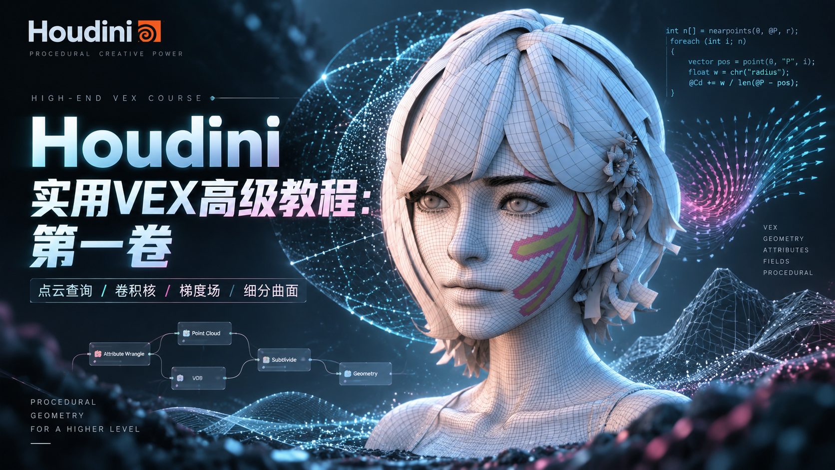 Houdini 实用VEX高级教程：第一卷-CG Tuto