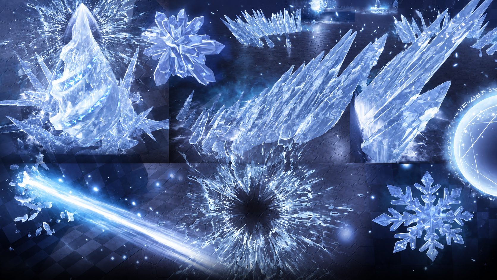 冬季主题 Niagara冰魔法 特效合集-CG Tuto