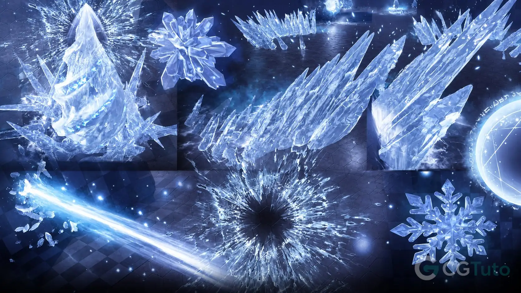 冬季主题 Niagara冰魔法 特效合集-CG Tuto