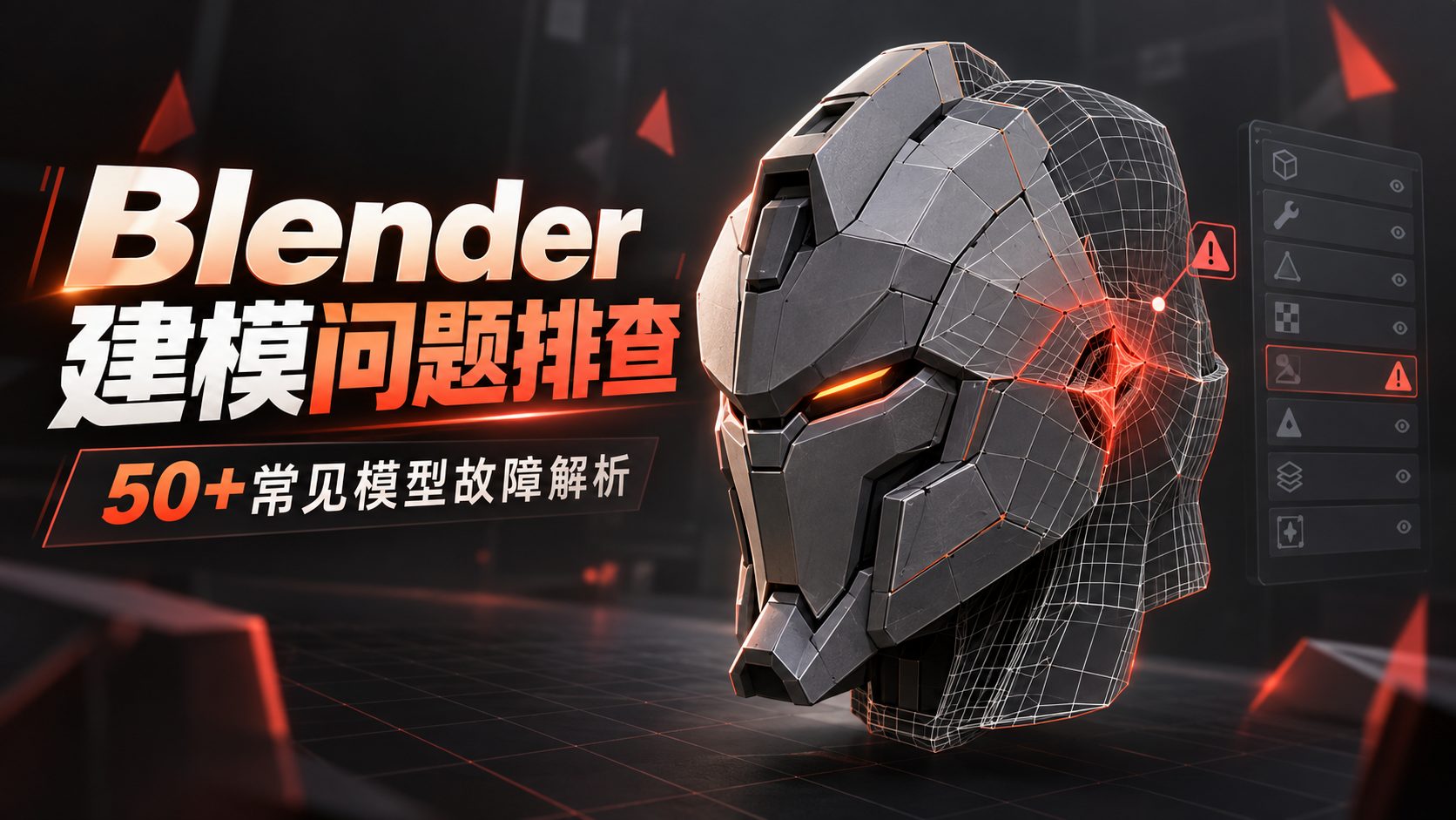 Blender建模问题排查:50+常见模型故障解析-CG Tuto