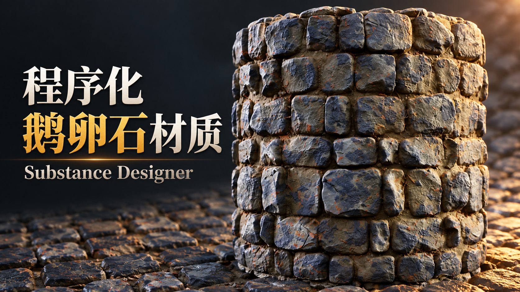 Substance Designer程序化鹅卵石材质-CG Tuto