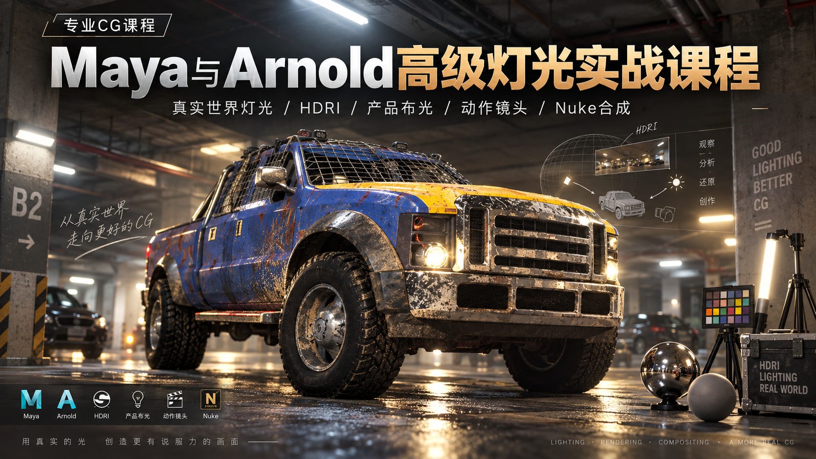 Maya与Arnold高级灯光实战课程-CG Tuto