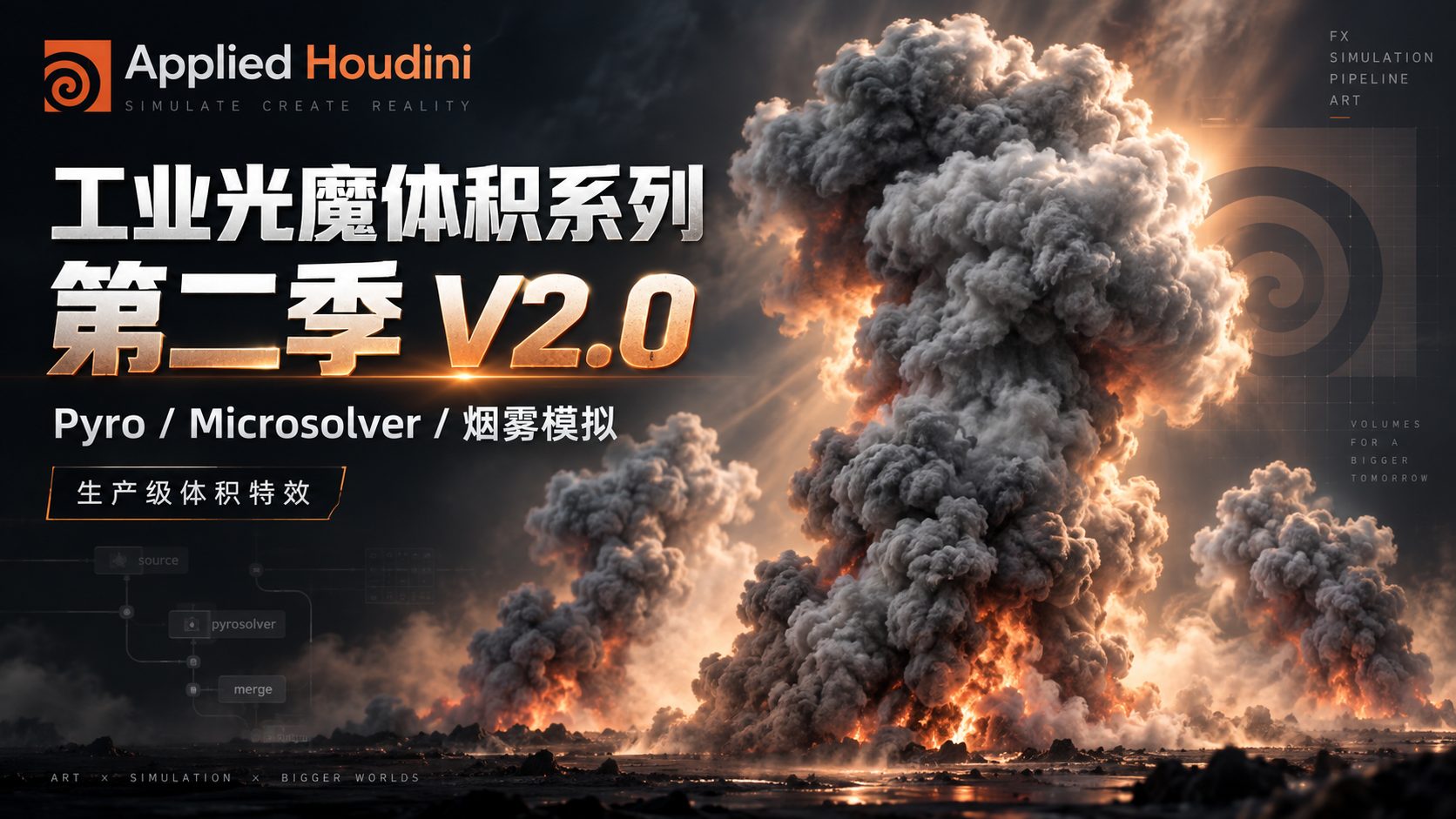 Applied Houdini – 工业光魔体积系列第二季 V2.0-CG Tuto