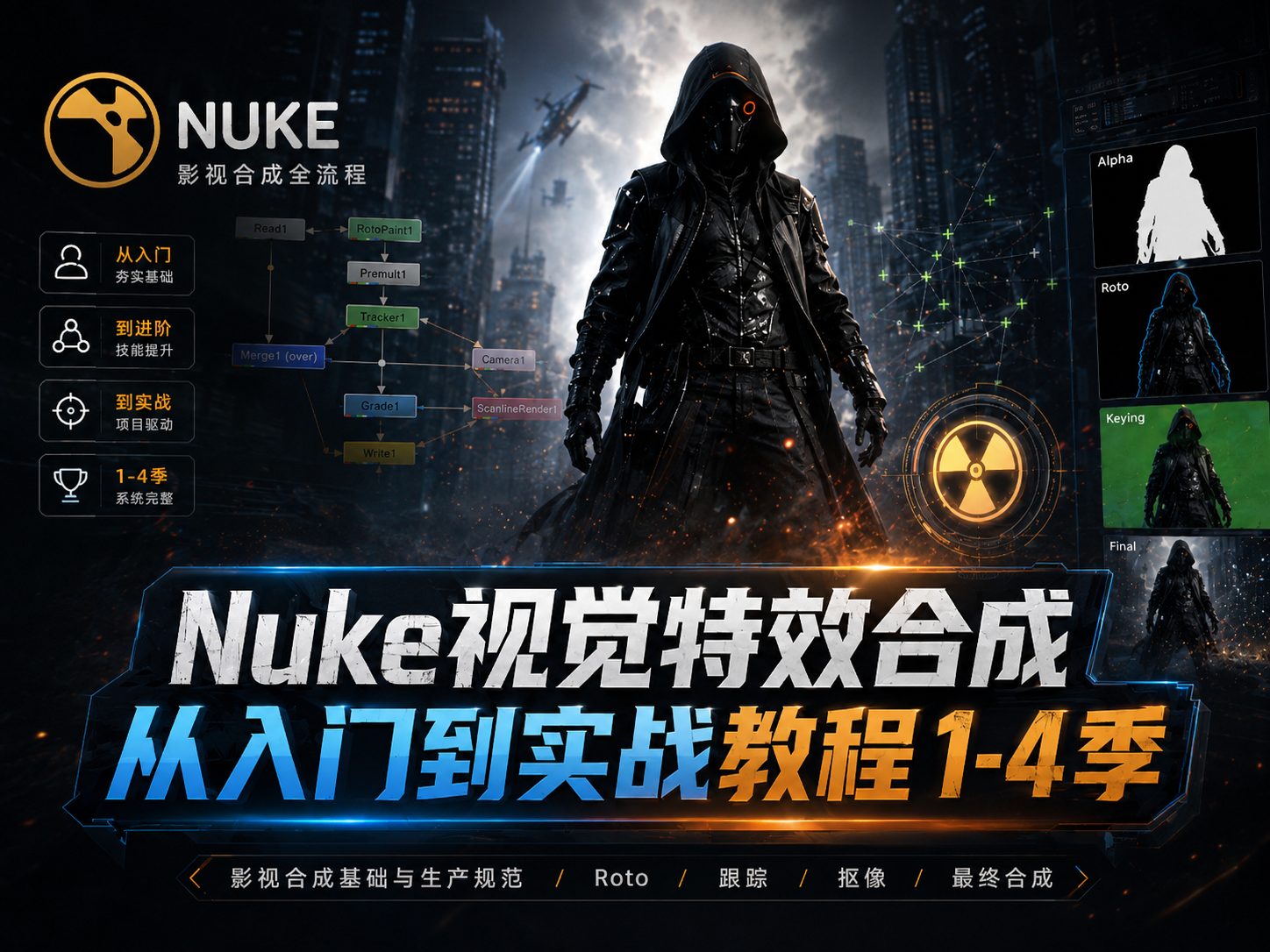 Nuke视觉特效合成从入门到实战教程 1-4季-CG Tuto
