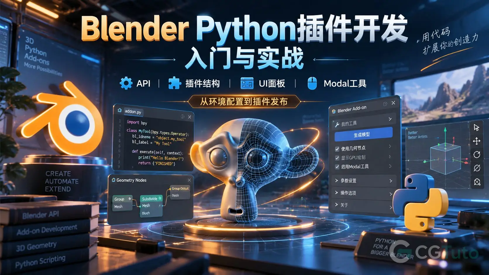 图片[1]-Blender Python插件开发入门与实战-CG Tuto
