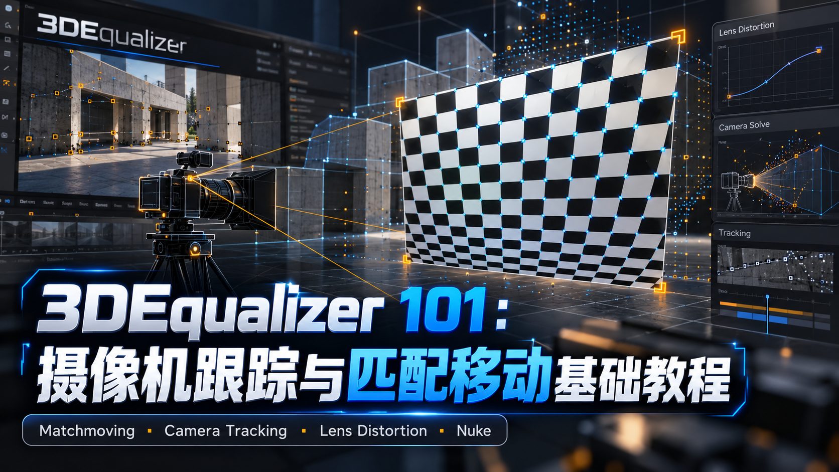 3DEqualizer 101：摄像机跟踪与匹配移动基础教程-CG Tuto