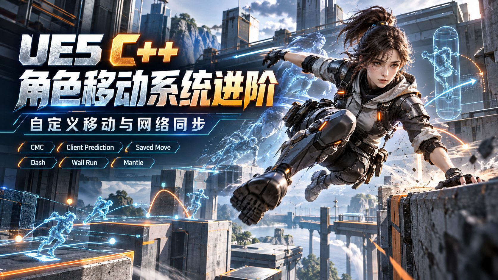 UE5 C++ 角色移动系统进阶:自定义移动与网络同步-CG Tuto