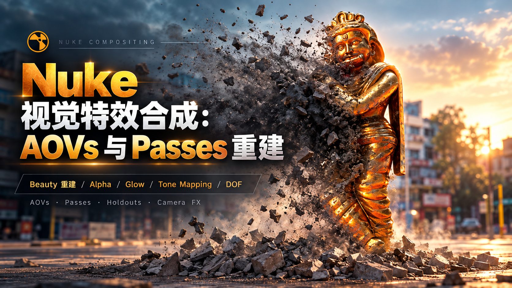 Nuke 视觉特效合成：AOVs 与 Passes 重建-CG Tuto