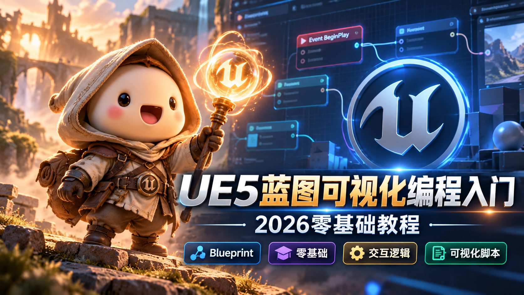 UE5蓝图可视化编程入门:2026零基础教程-CG Tuto