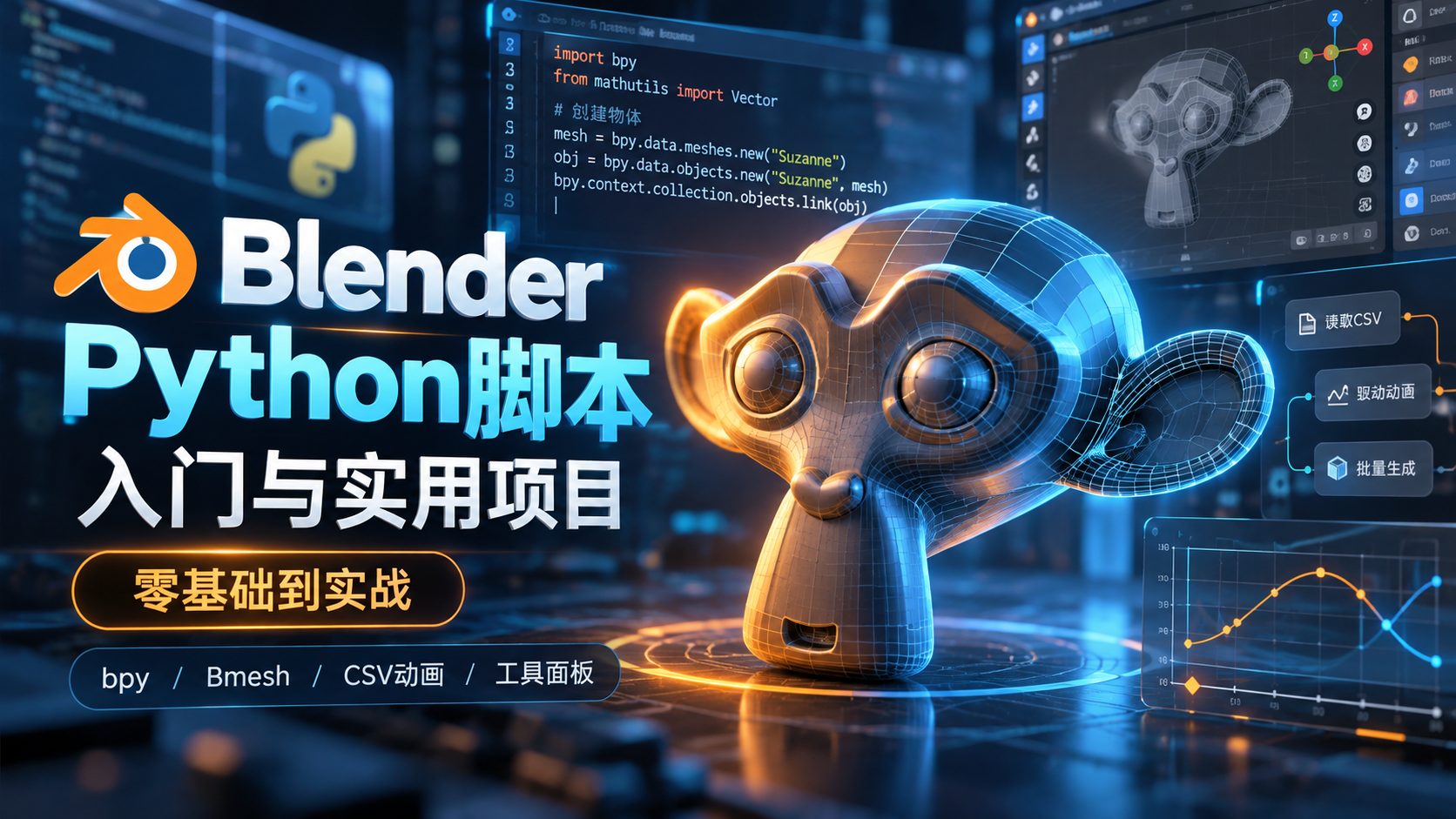 Blender Python脚本入门与实用项目-CG Tuto