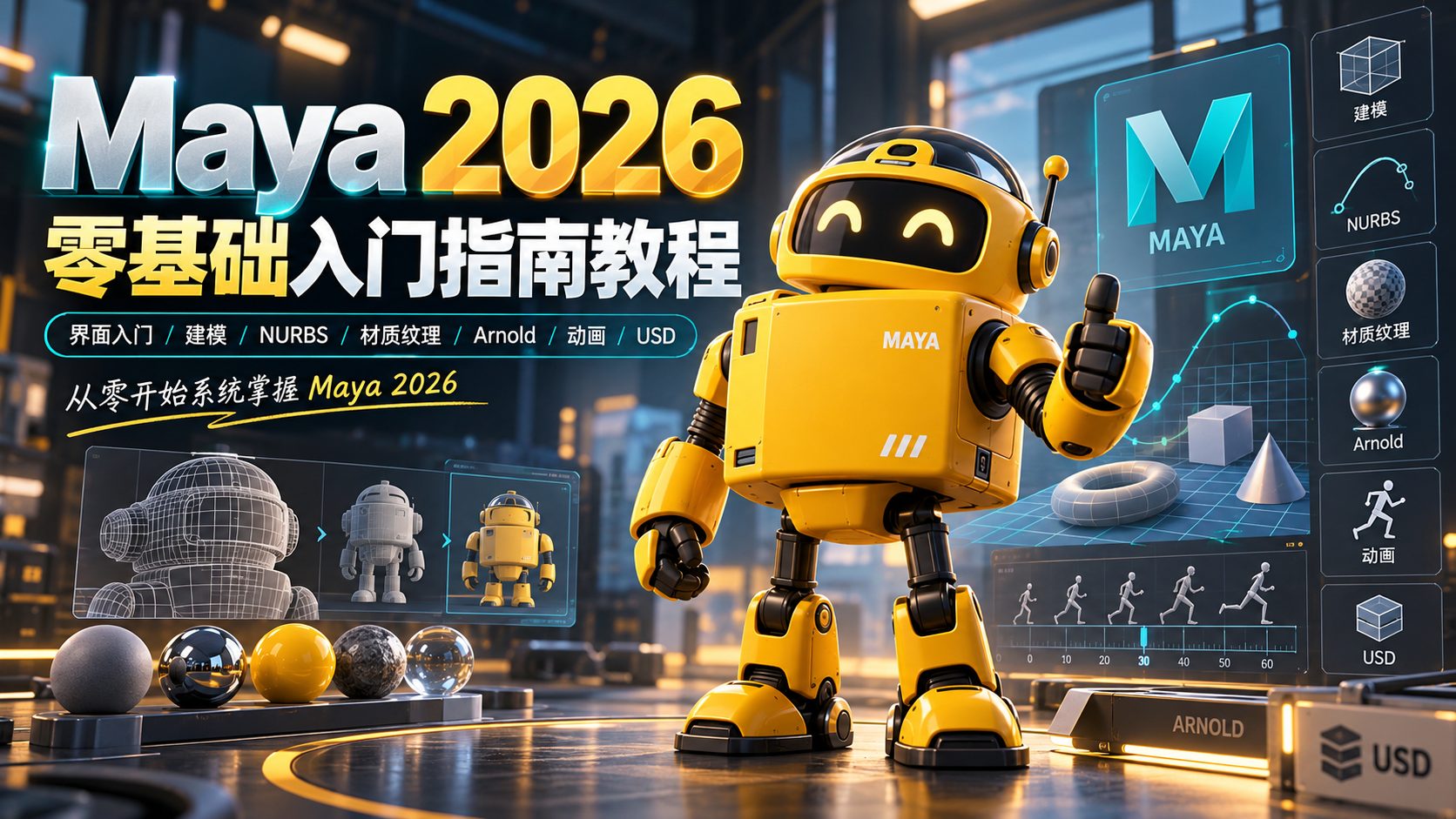 Maya 2026 零基础入门指南教程-CG Tuto