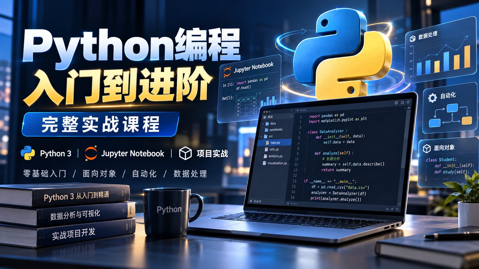 Python编程入门到进阶：完整实战课程-CG Tuto