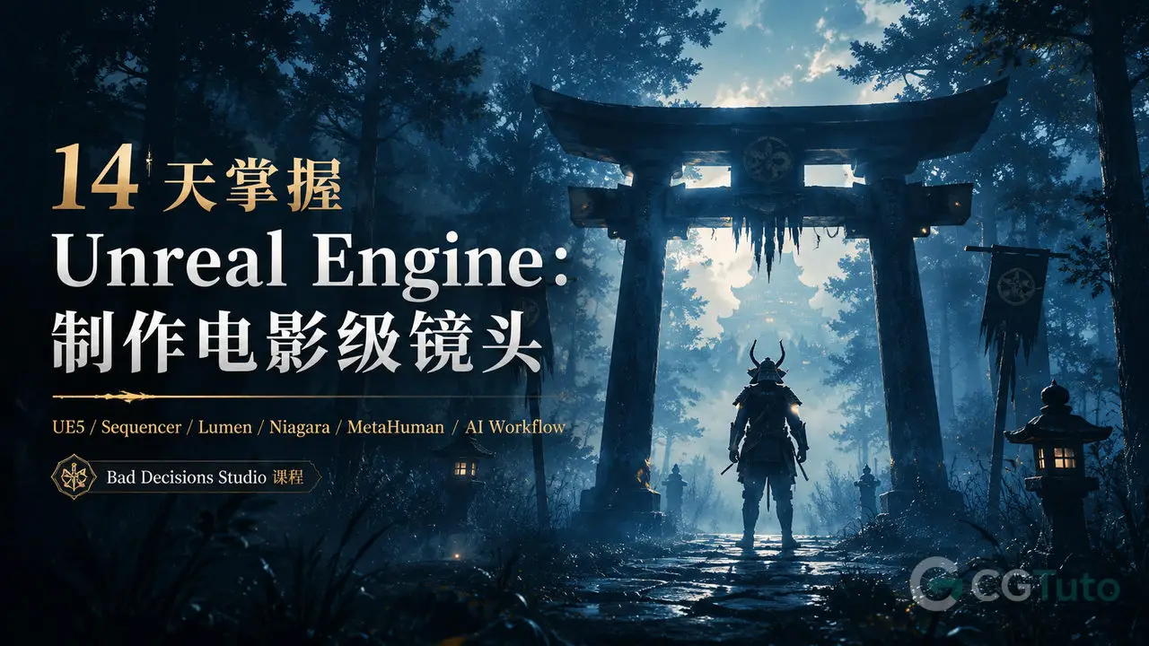 14 天掌握 Unreal Engine：制作电影级镜头-CG Tuto