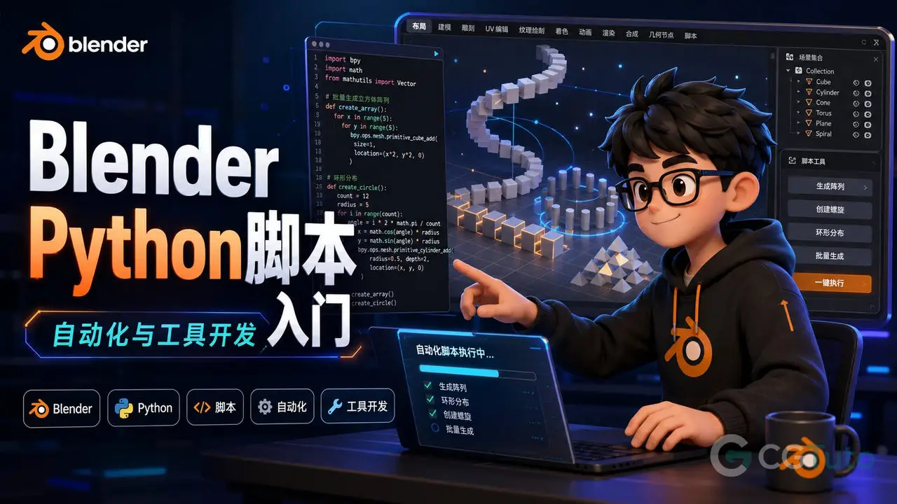 Blender Python脚本入门：自动化与工具开发-CG Tuto