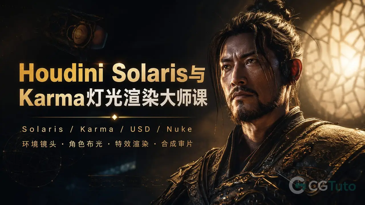 Houdini Solaris与Karma灯光渲染大师课-CG Tuto