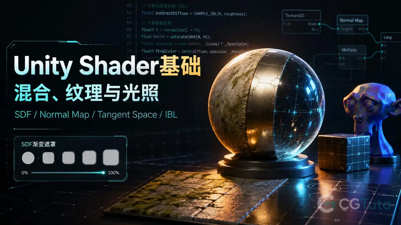 Unity Shader基础：混合、纹理与光照-CG Tuto