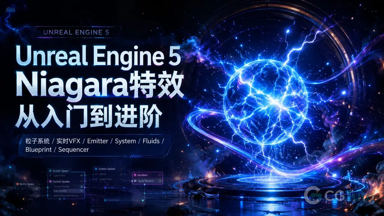 Unreal Engine 5 Niagara特效从入门到进阶-CG Tuto