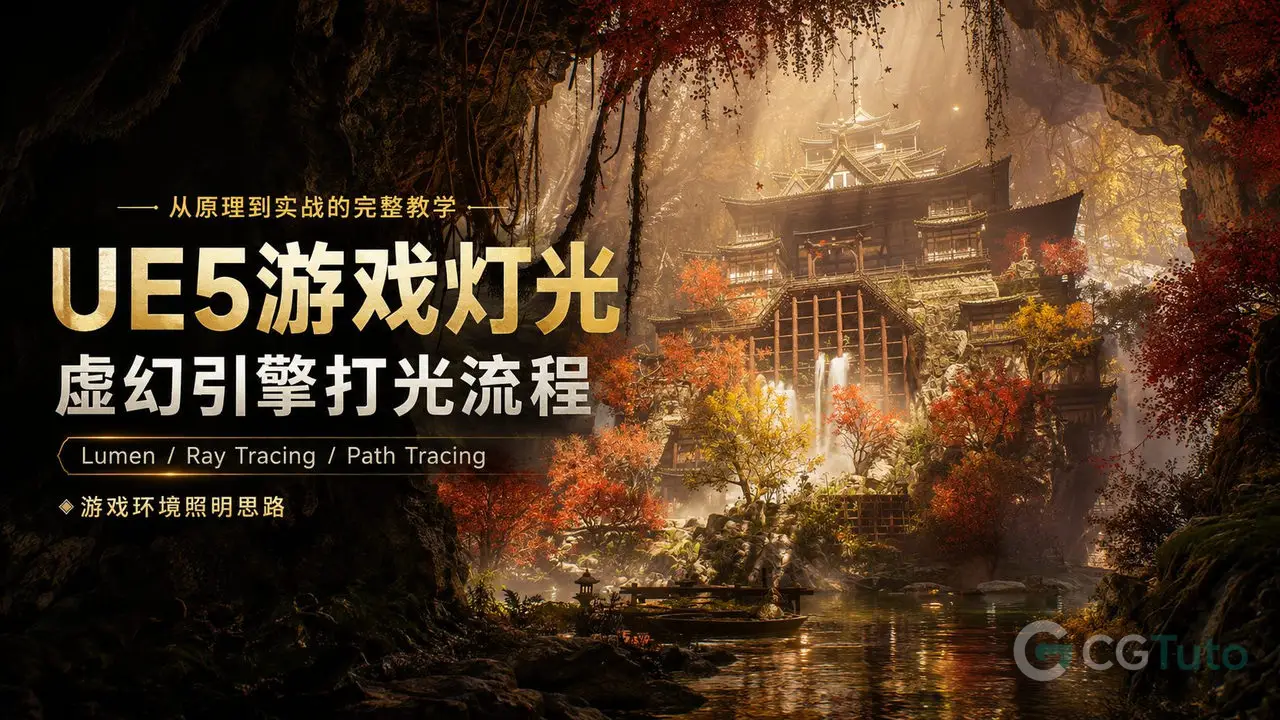 UE5游戏灯光：虚幻引擎打光流程-CG Tuto
