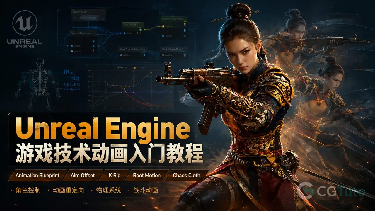 Unreal Engine游戏技术动画入门教程-CG Tuto