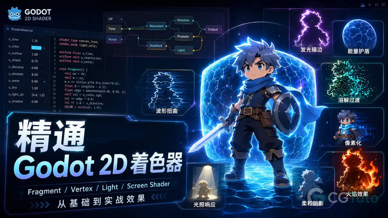 精通 Godot 2D 着色器-CG Tuto