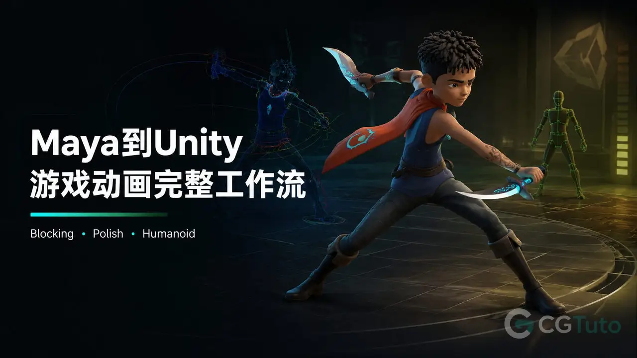 Maya到Unity游戏动画完整工作流-CG Tuto