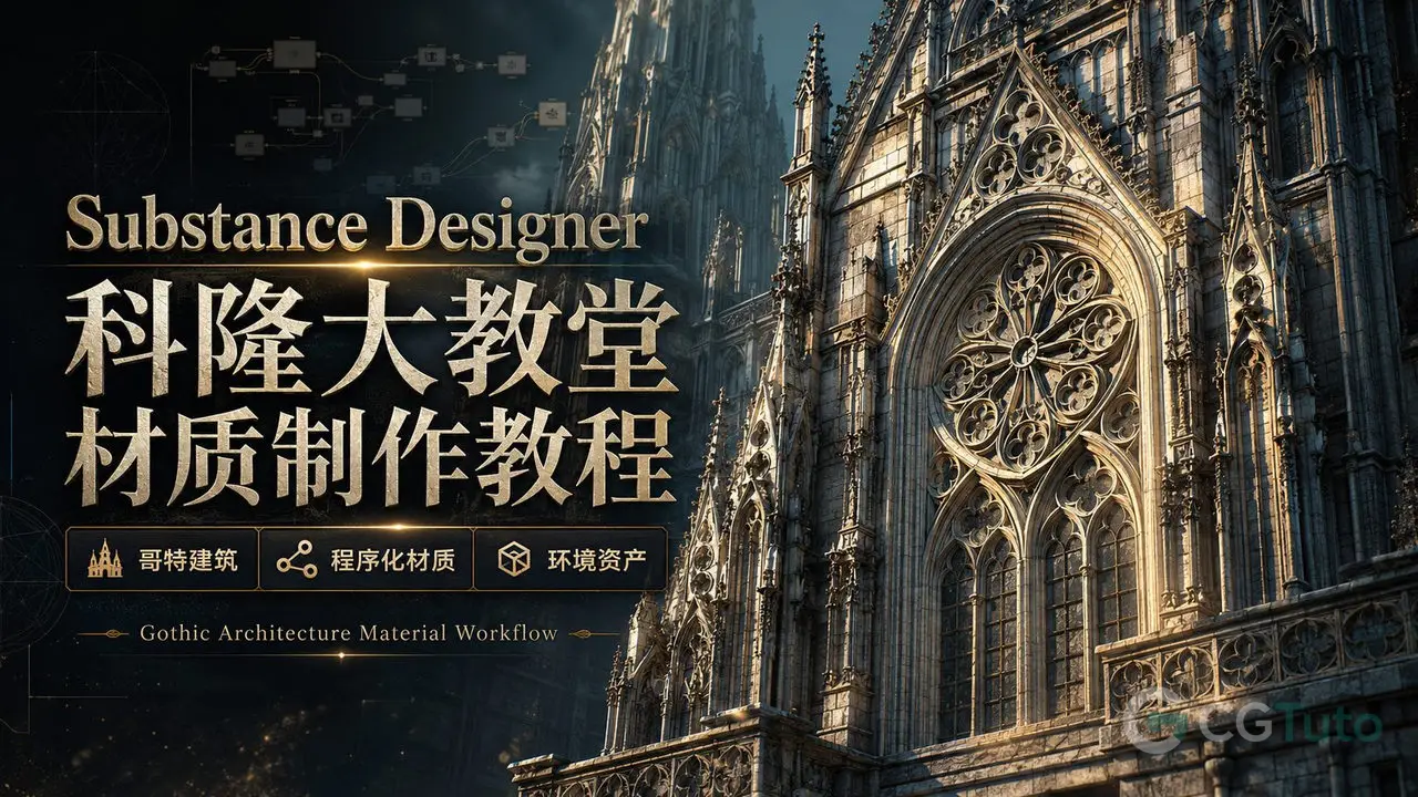 Substance Designer科隆大教堂材质制作教程-CG Tuto